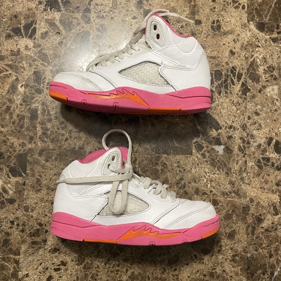 Jordan Retro 5 Kids Shoes Size 12C - Picture 6 of 8